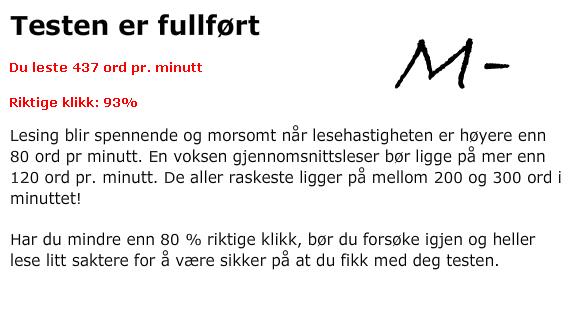 Jeg eier lesetesten
